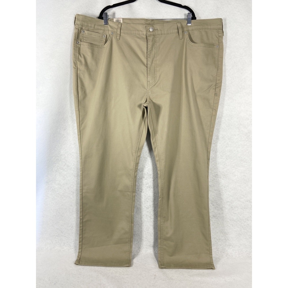Levi's 541 Jeans Men's Size 50x32 Beige Athletic Taper Denim Stretch New